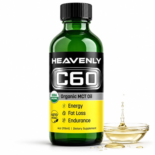 [BRSRAALYOEHBE3TJ] C60 HNP Labs C60 in Organic MCT Coconut Oil - Natural Wellness & Antioxidant Supplement for Men & Women, 99.99% Pure Carbon Fullerenes, Promotes Energy, Brain Function, & Stamina - 4 fl oz Bottle