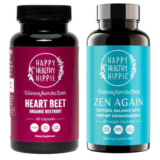 [BRSREEIEDMCWYF3P] Happy Healthy Hippie Zen Again Cortisol Manager & Organic Beet Root Capsule