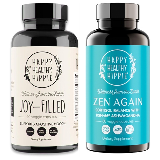 [BRSREEIEC4GW2YLU] Happy Healthy Hippie Zen Again Cortisol Manager & Joy-Filled Mood Support Supplement