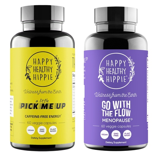 [BRSRAGIYCUHGCG3F] Happy Healthy Hippie Go with The Flow Menopause Support & Natural Energy Pills
