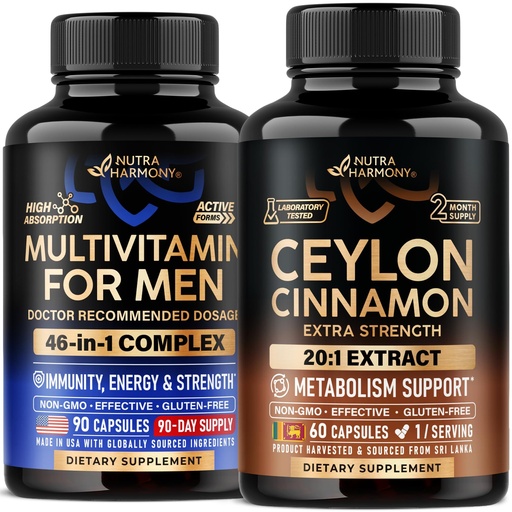 [BRSREFQYCAGQEYI2] NUTRAHARMONY Ceylon Cinnamon & Multivitamins for Men Capsules