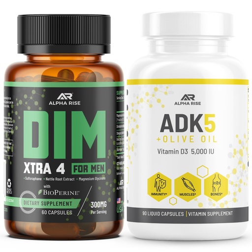 [BRSRGCYEBZ7Q2EQ6] DIM Xtra 4 Supplemnent for Men + ADK 5 Vitamin Supplement