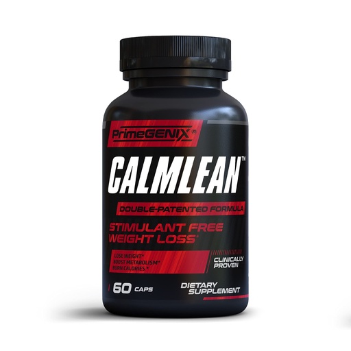 [BRSRMBTYOUBQEAY7] PrimeGENIX CalmLean Stimulant-Free Fat Burner | Weight Loss Supplement for Men | Appetite Suppressant, Metabolism Booster | Thermogenic Nutrients | Non-Stimulant Fat Loss Formula