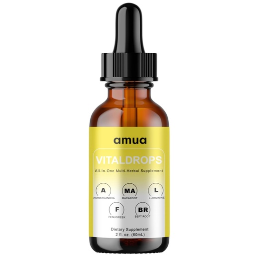 [BRSRYZTQOUIGYCI4] AMUA Vital Drops Organic Herbal Liquid Nutritional Blend |60ml (1pc) | Supports Healthy Weight