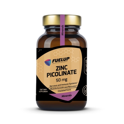 [BRSREGDRCF5QOCLX] Zinc Picolinate 50 mg, 60 Veg Caps – Zinc Supplement – Gluten-Free - Allergen-Free - Non-GMO – Supplement to Improve Nervous and Immune Systems - for Muscle Growth and Recovery– 2 Month Supply