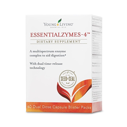 [BRSWI2T2BJ5BUFQ3] Young Living Essentialzymes-4 | 120 ct | Essential Oils Dietary Supplement | Time-Release Enzyme Capsules | Fiber & Protein Digestion | Nutrient Absorption Support