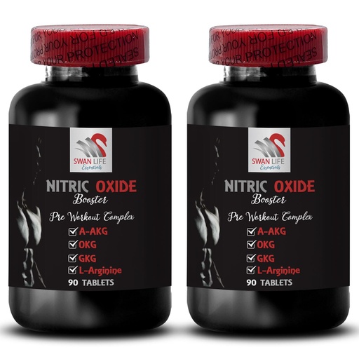 [BRSRAFI7CEMQEDY7] L-citrulline and L-arginine supplements - NITRIC OXIDE BOOSTER - Nitric oxide supplements for men, Energy boost, Physical boost, Pre-gym boost, Endurance training, Recovery 2 Bottle 180 Tablets