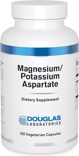 [BRSRMHYYC4DRAE3J] Douglas Laboratories Magnesium/Potassium Aspartate | Supports Cardiovascular Health and Skeletal Muscle Contractility | 100 Capsules
