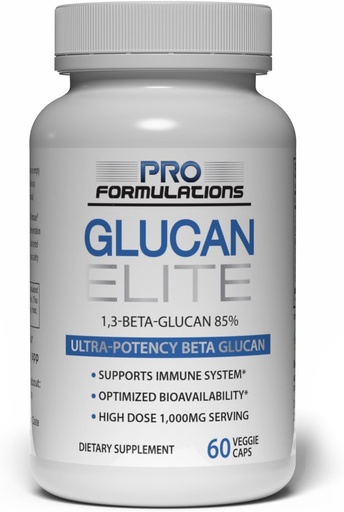 [BRSWKHQTC57BEH3F] Pro Formulations MD Glucan Elite - Beta 1-3D Glucan - 60 vcaps - Ultra-Potency Beta Glucan - Highest Bioavailability with BGF-Immune - Immune System Support