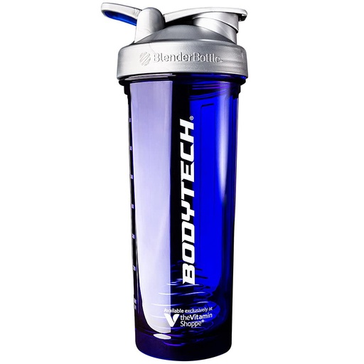 [BRSWGAITBV4GE3DA] BodyTech Shaker Bottle with Wire Whisk BlenderBall - Leak-Proof Mixing for Protein Shakes - Blue (32 fl oz)