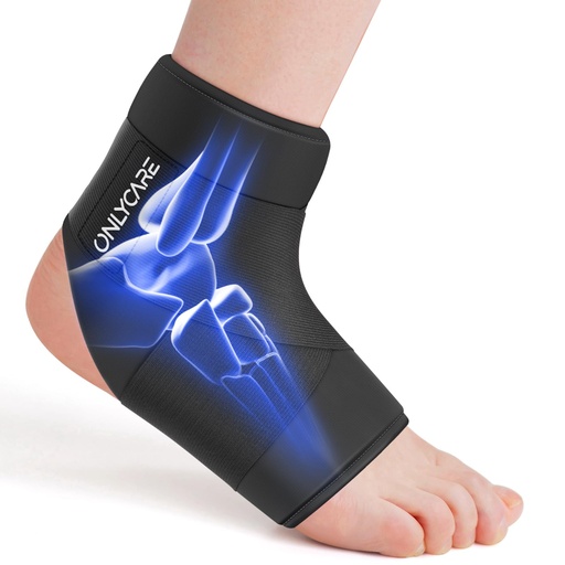 [BRSRAAT3BAHBGHTG] ONLYCARE Ankle Ice Pack Wrap for Swelling, Upgraded Gel Ice Pack Reusable, Hot Cold Therapy, Cold Pack for Sprained Ankle Injuries, Achilles Tendonitis, Plantar Fasciitis