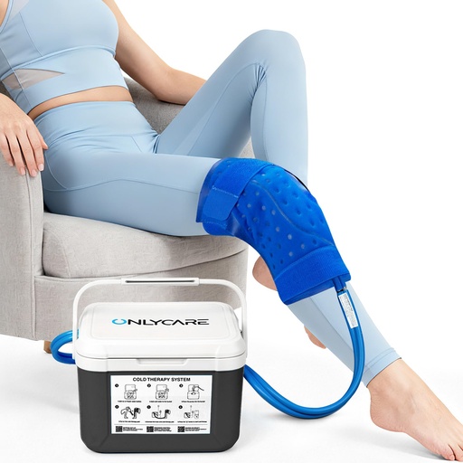 [BRSRGEI6AEMW2AA3] ONLYCARE Upgraded Gel Knee Ice Wrap S - Compression Sleeve for Hot & Cold Therapy, Reusable Pain Relief for Arthritis, ACL & MCL
