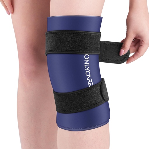 [BRSREYILCAMQYCT6] ONLYCARE Knee Ice Pack Wrap Deep Blue L