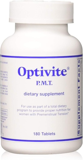 [BRSWIY3ZCV7BQGA5] Supplément Optimox Optivite PMT - Supplément de soutien PMS pour les femmes, équilibre hormonal, multivitamines pour les femmes, soulagement PMS avec Magnésium, Vitamine C et D3, Comprimés en fer - 180 Compte (paquet de 3)