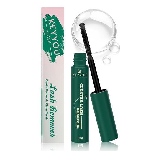 [BRSREAAEBYJRGC37] KEYYOU Lash Cluster Lash Remover 5ML, Oil-Based Lash Glue Remover for Lash Bond and Seal, Gentle Non-Irritating Eyelash Remover for Lash Clusters, Self-Application DIY Use