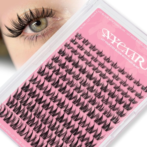 [BRSREGQ7OUFBA2DA] Lash Clusters Natural Look Manga Eyelash Clusters Anime 144pcs D Curl 8-18MIX Spiky Wispy Individual Lashes with Soft Thin Band Lash Extension(NY06,8-18MIX)