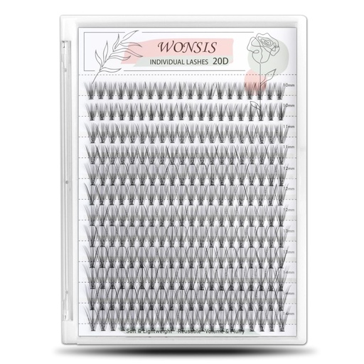 [BRSW2CQYCAHGYDT5] 20D Lash Clusters, Individual Lashes, 240 Pcs 20D Individual Lash Extensions, Volume Soft Lightweight Reusable DIY Eyelash Extensions, Thickness 0.07mm C Curl False Eyelashes 10/11/12/13/14mm