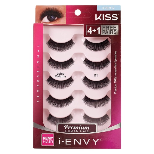 [BRSWIZ36DMMWGD3O] KISS I Envy Multi Pack Eyelashes Juicy Volume 01 KPEM12