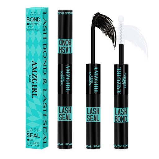[BRSROYAQBUFWE3TA] Lash Bond and Seal,Lash Glue for Eyelash Extensions,Eyelashes Clusters Lash Bond and Seal Waterproof 10ml,2 in 1 Eyelash Bond and Seal Long Lasting,Bond and Seal Lash Extensions Strong Hold