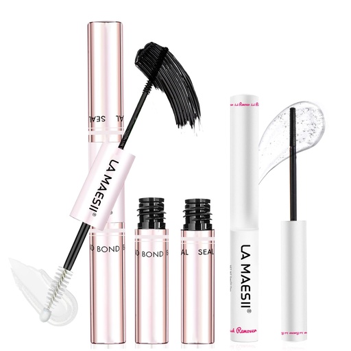 [BRSRG2Q6BEJWY3TB] Lash Bond and Seal Remover Kit Waterproof Lash Cluster Glue with Strong Hold Eyelash Adhesive and Remover Non-Irritating Lash Glue Kit (10ML+5ML)