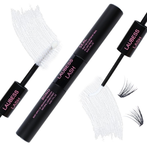 [BRSROFQ2BB7WOGTH] LAUBESS LASH Eyelash Bond and Seal 10ml DIY Lash Extension Kit Eyelash Glue Lash Clusters Kit Lash Extension Glue 5ml+5ml