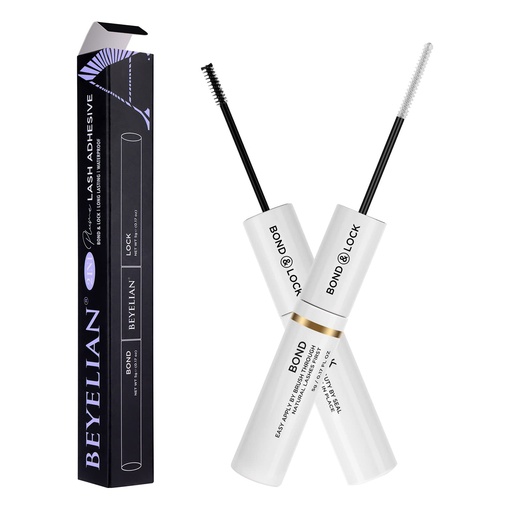 [BRSW2HDRB4HGMEYY] BEYELIAN Lash Cluster Glue,Lash Bond and Seal Waterproof,Bond& Seal forEyelashe Cluester Long Lasting Strong Hold 2 in 1 Eyelash Adhesive Black DIY Eyelash Extensions(5ml+5ml)
