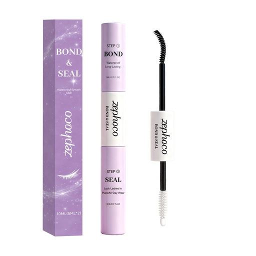 [BRSRGBI3OJ4GKH3O] Lash Bond and Seal Waterproof 10ML for Lash Clusters, New Upgrade 2-in-1 Lash Cluster Glue, Non-Irritating Eyelash Glue for DIY at Home (1pc)