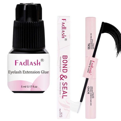 [BRSREHT3A54A2G3G] FADLASH Eyelash Extension Glue 5ml 1S Dry Time 8 Weeks Retention and DIY Lash Bond and Seal Cluster Lashes Glue.