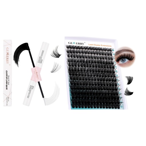 [BRSRECTQAANB6ADZ] GEMERRY Lash Bond and Seal & Eyelash Clusters