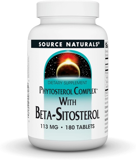 [BRSWIZYZOMAWIHLG] Kilde Naturals Phytosterol Complex med Beta-Sitosterol, støtter sunne kolesterol nivåer*, 113 mg - 180 tabletter