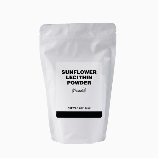 [BRSRGZYYO4MRQFAU] Minimalist Sunflower Lecithin Powder, Ideal for Smoothies and Baking, Packaged for Convenience in a Resealable Bag (4 Ounce)