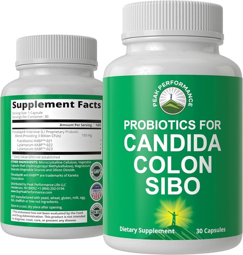 [BRSROGQCBEHQO3IV] Probiotics for Candida, Colon Cleanse, IBS, and SIBO Support. Doctor Recommended Proprietary Microbiome Reset Probiotic Supplement. Gut Health and Overgrowth Treatment Capsules for Women & Men