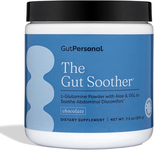 [BRSRMBQRCEFWOCI6] GutPersonal The Gut Soother L-Glutamine Powder Supplement: Restore Gut Lining, Soothe Digestive Discomfort While Promoting Overall Gut Health, 30 Servings (Chocolate)