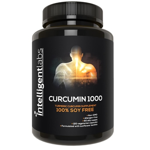 [BRSWECQKBAHBQ2YV] Intelligent Labs Curcumin 1000mg, 120 Capsules, 60-Day Supply