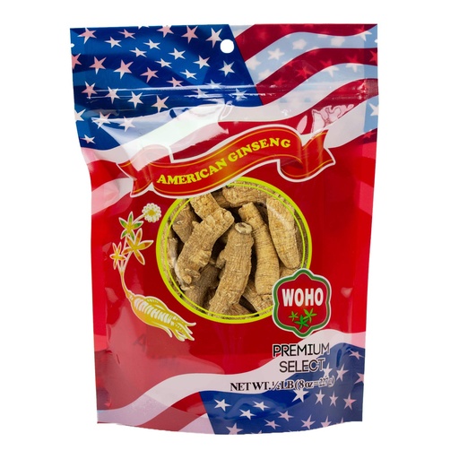 [BRSWIEAZCMHBE23K] WOHO American Ginseng #130.8 Half Short Extra Large 8oz Bag