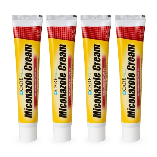 [BRSWYBDQO54GMFI7] CareAll Miconazole Nitrate 2% Antifungal Cream 1.0 oz. (4 Pack), Cures Most Athlete’s Foot, Jock Itch, Ringworm, Compare to Leading Brand