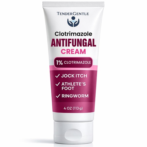 [BRSRA2YBDIHBOF3J] Clotrimazole Antifungal Cream for Skin - 1 Pack with 4 oz. of Clotrimazole Cream for Jock Itch, Athletes Foot Treatment, and More