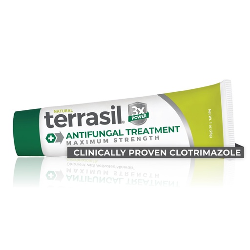 [BRSREZIEBZ5QE2TJ] terrasil Clotrimazole Antifungal Cream, Relief for Fungal Yeast Infection, Athletes Foot Treatment, Jock Itch Ringworm, Men & Women, Natural Ingredients, Anti Fungal Cream for Skin and Feet (1oz)