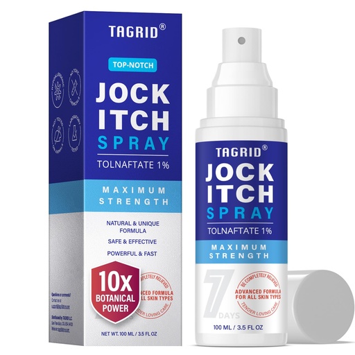 [BRSREEANBYJQ4EI6] TAGRID Jock Itch Spray: Maximun Strength Jock Itch Treatment fot Itch Skin Relief - Antifungal Anti Itch Spray for Men Women Skin (3.5 Fl Oz (Pack of 1))