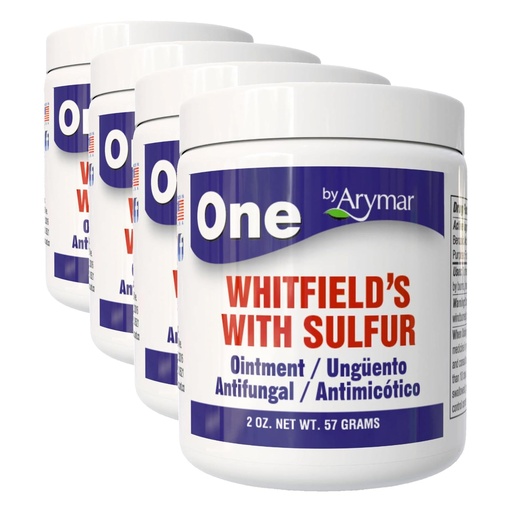 [BRSRAGQHAUHGAHLP] Arymar Whitfield's Ointment (2 oz) - Benzoic Acid & Salicylic Acid Formula (Pack of 4)