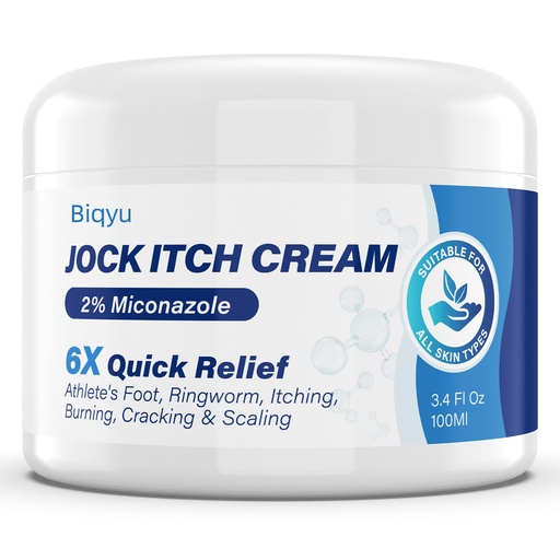 [BRSRGBADPIBWAA34] Jock Itch Antifungal Cream, Powerful Jock Itch Treatment Cream Extra Strength for Men & Women, Soothing Relief for Itchy Skin, Ringworm, Athlete's Foot Treatment, 100ml