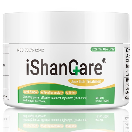 [BRSROAACCMBAMAAY] ishancare Jock Itch Cream, Extra Strength Jock Itch Treatment for Tinea Cruris, Tinea Corporis, Natural Relieves Itching, Burning, Chafing and Scaling, 3.53 OZ