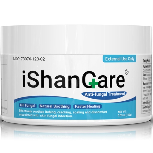 [BRSRAGAHCAFQAYA6] ishancare Antifungal Cream, All Natural Herbal Anti Fungal Skin Cream for Athlete's Foot, Jock Itch, Ringworm, Tinea Versicolor, Fungal Infection, 3.53 OZ
