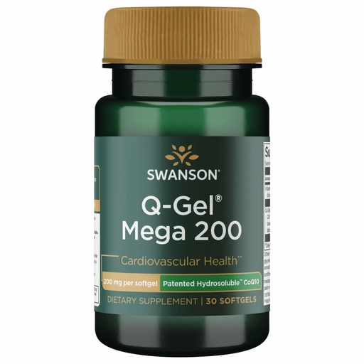 [BRSWGEL4PIOWYEL4] Swanson Q-Gel Mega 200 200 Milligrams 30 Sgels