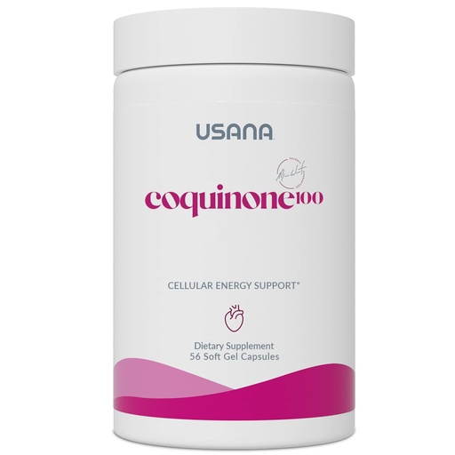 [BRSRMGQFBAHAI3YY] USANA CoQuinone 100 CoQ10 Coenzyme Q10 Supplement with Alpha-Lipoic Acid to Support Heart Health* - 56 Softgels - 28 Day Supply
