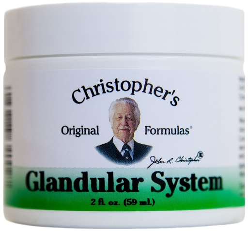 [BRSWIYQRAUARU3LE] Christopher's Original Formulas Glandular System Ointment – 2 oz – Synergistic Herbal Blend for Glandular Support – Made in the USA