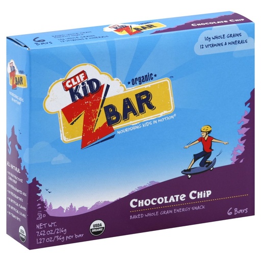 [BRSWIZYBAICREA3A] Cliff Bar Zbar, Og, Choc Chip, 6-Count (Pack of 3)