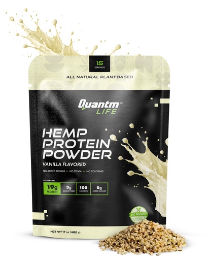 [BRSRYYI6B4HR4AI7] Vanilla Hemp Protein Powder, Plant-Based & Vegan with 19g Protein Per Serving, Dairy-Free, Hemp Seed Protein with 0g Added Sugar, Monk Fruit Sweetened, Gluten-Free