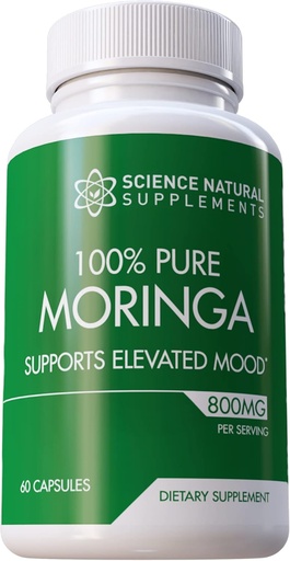 [BRSRMCQYBYJRGYD7] Moringa Capsules (60 Conde) - Moringa Powder Capsules Embalado con Vitaminas Esenciales y Antioxidantes - Moringa Capsule for Brain Support - Moringa Leaf Capsules