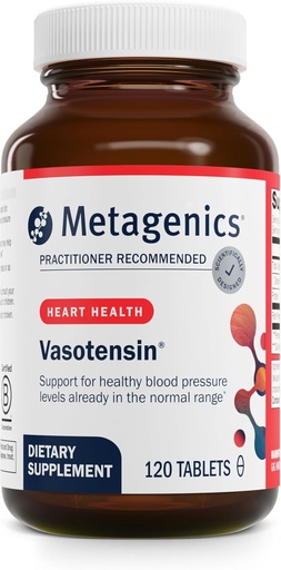 [BRSWIYQDBZ7AYYDM] Metagenics Vasotensin - Supports Healthy Blood Pressure Levels Already in The Normal Range* - Bonito Peptide Supplement - Fish Protein - Non-GMO - Gluten-Free - 120 Tablets